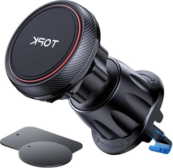 Sostegno universale per smartphone e tablet per auto - supporto magnetico giroscopico 360 gradi - nero