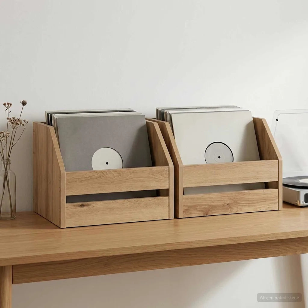 Scatola per album in vinile 2 pz Rovere Artigianale 8012825