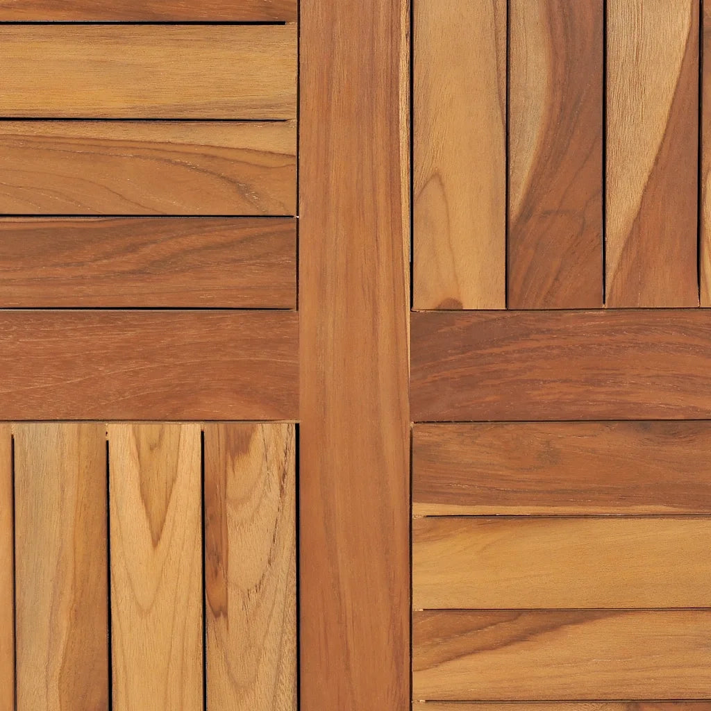 Piano Tavolo in Legno Massello di Teak Rotondo 2,5 cm 70 cm 48985