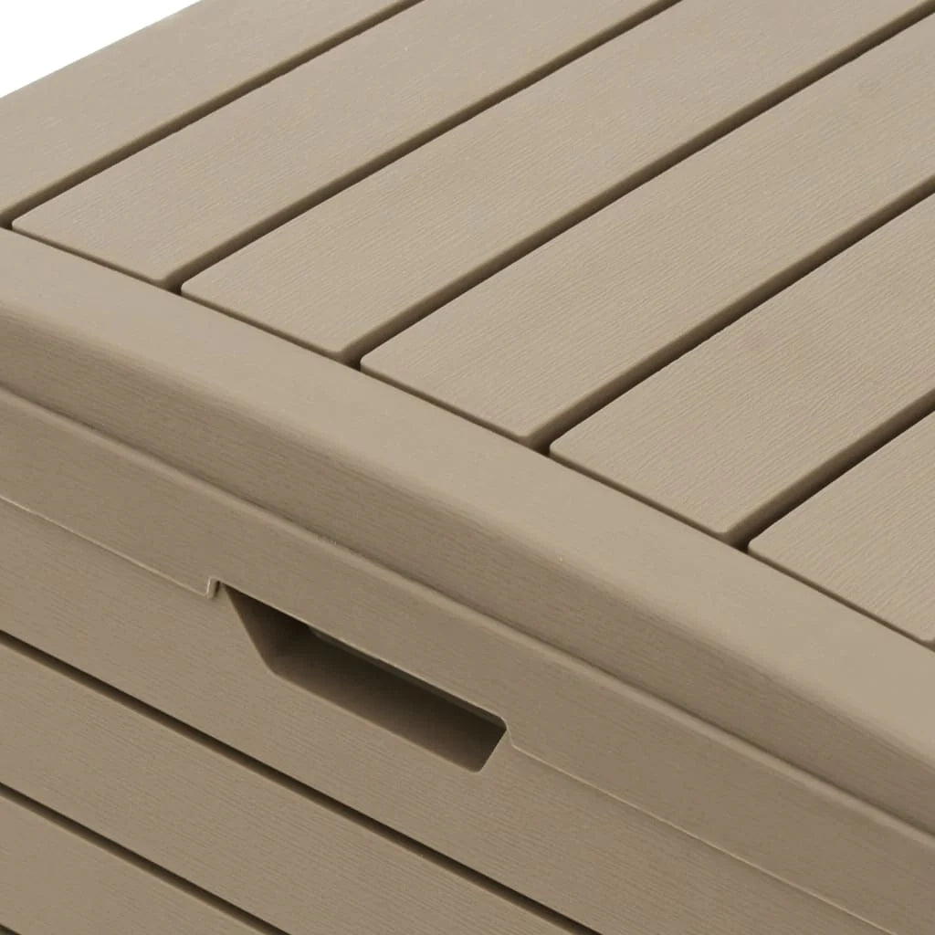 Cestino da esterno marrone chiaro 41x41x86 cm polipropilene 02_0006115