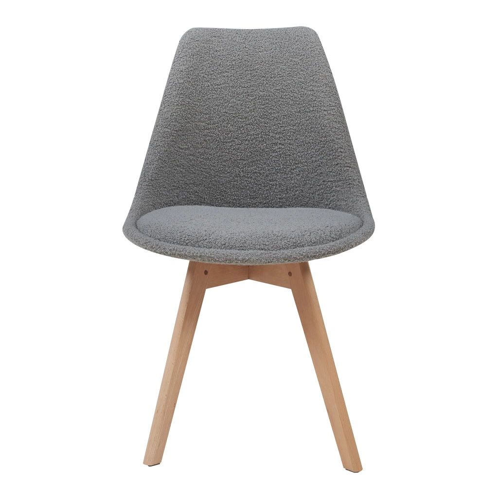 Set di 4 sedie da pranzo 82 x 49 x 54 cm design moderno robuste grigio riccio 03_0009823