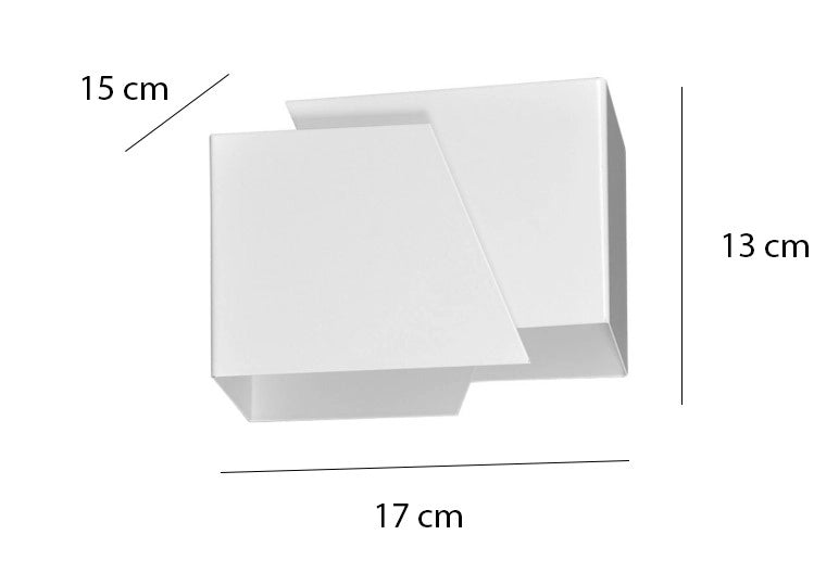 Applique Emibig Frost bianca metallo 1 luce G9 17cm