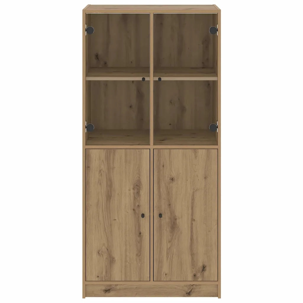 Credenza con Ante Rovere Artigianale 68x37x142 cm Multistrato 3318723