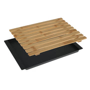 TAGLIERE PER ALIMENTI CON VASSOIO cm 38 x 27,2 x 2  - BricoGo