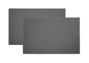 Set Tovagliette Americane Cucina Antiscivolo In Tinta Unita Lavabili - Set 2 - Stone