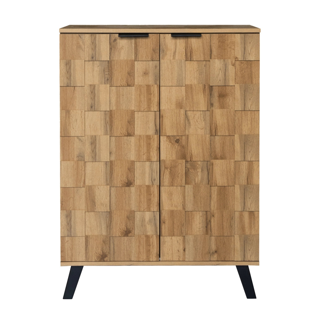 Credenza moderna per scarpe - Zephmum - 5 scomparti, ripiani regolabili, 80.5x35x109.5 cm