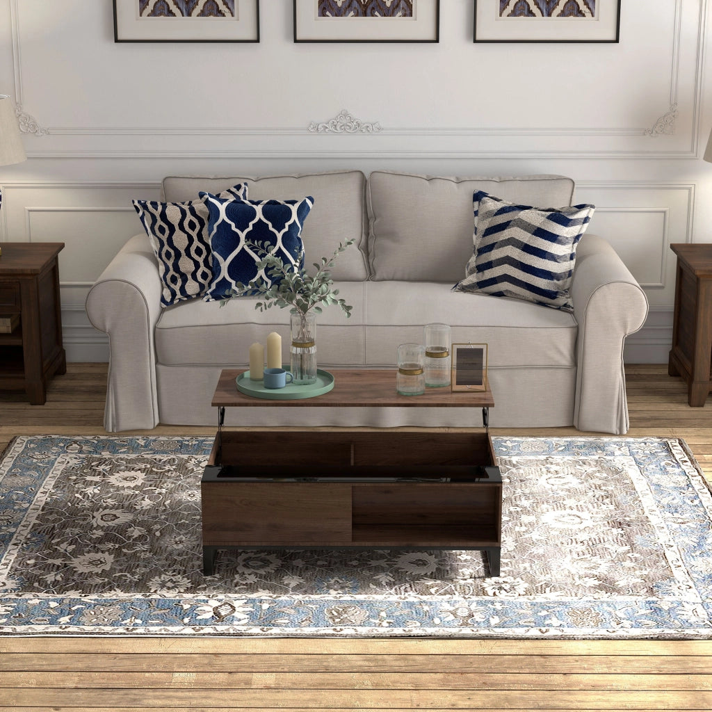 Tavolino con cassa e levitazione ¨C Zephmum ¨C Effetto noce, 102x58x35.5 cm