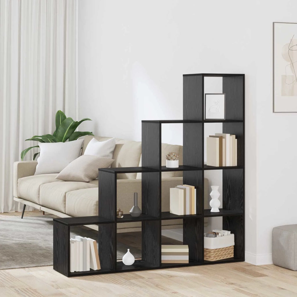 Libreria divisoria Rovere Nero 131,5 x 29 x 131,5 cm 879663