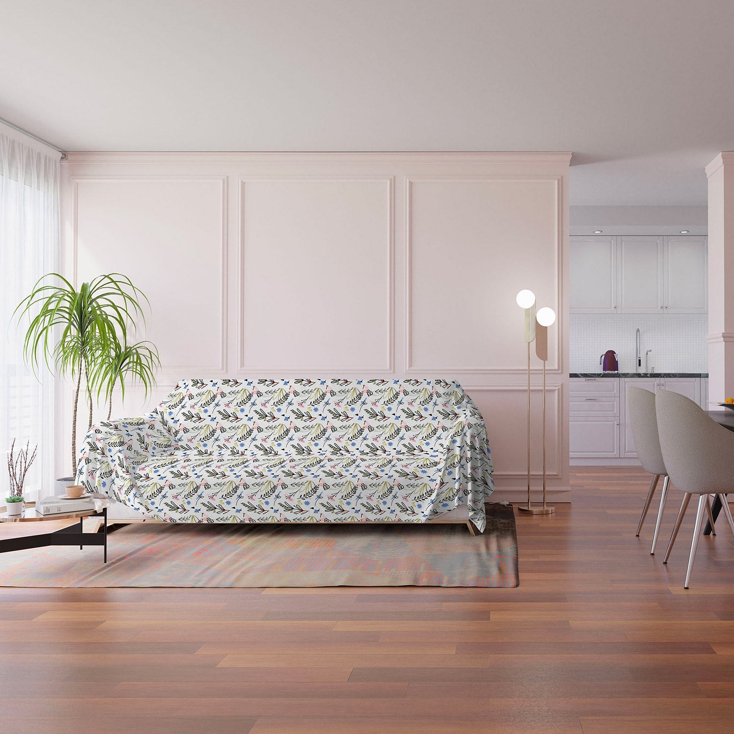 Telo Arredo Copritutto Copridivano 170x260 cm in Microfibra Provenza