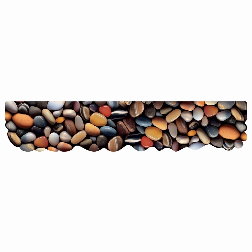 Tappeto Cucina Gomma Pvc Stampa Digitale HD Pietre Colorate Moderno Sagomato Antimacchia 50x240 cm