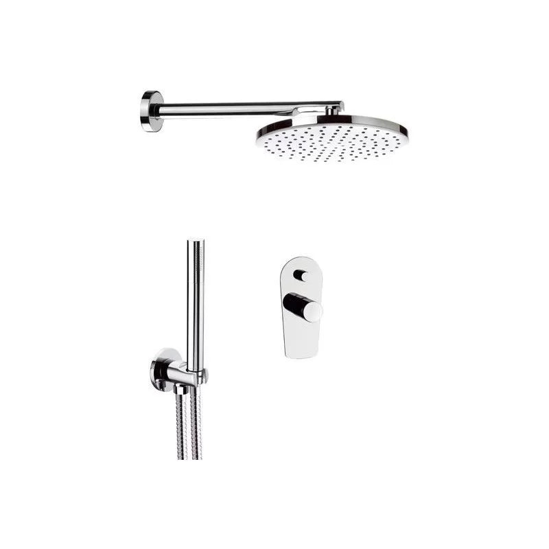 Set doccia completo in ottone cromato e kit completo - serie fusion