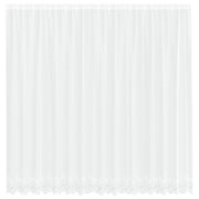 Tenda in Pizzo con tende Bianco 245 x 400 cm Poliestere