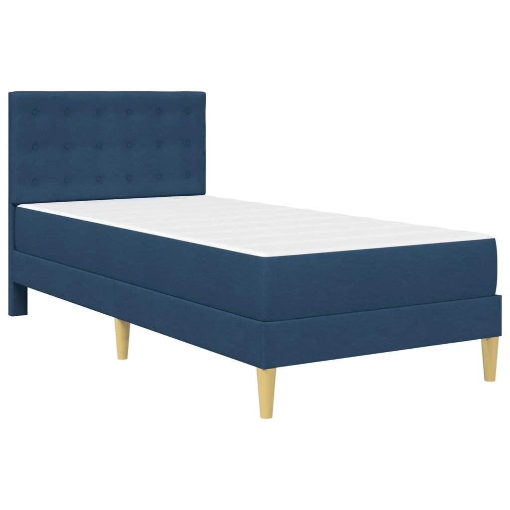 Struttura letto con materasso Blu 90 x 200 cm Tessuto 3415092