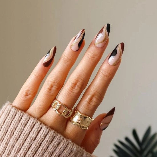 24 Stuks Nagelli per Arte del Nail - Nagelli Multicolore per Adesivi