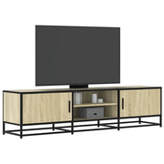 vidaXL Mobile TV Rovere Sonoma 160x35x41cm Legno Multistrato e Metallo