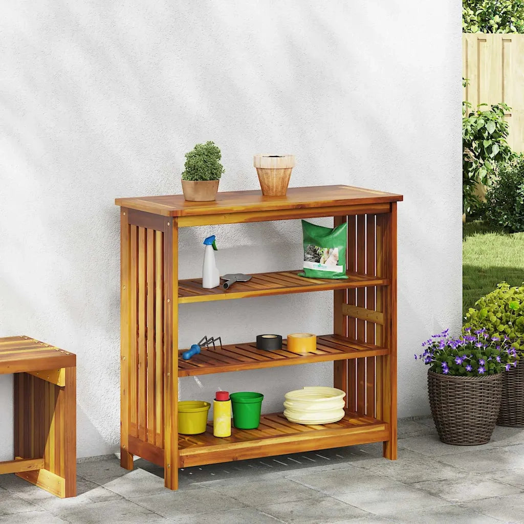 Mobiletto da Giardino con lo scaffale Naturale 90 x 40 x 90cm 42001363