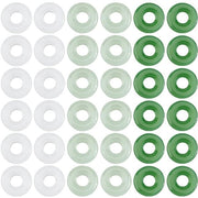Serie di Donut per Collane 90 pezzi - Diametro 12,5 mm - Diametro foro 4,5 mm - Per la creazione di gioielli - Decorazioni DIY - Vetro resistente - Donut per collane