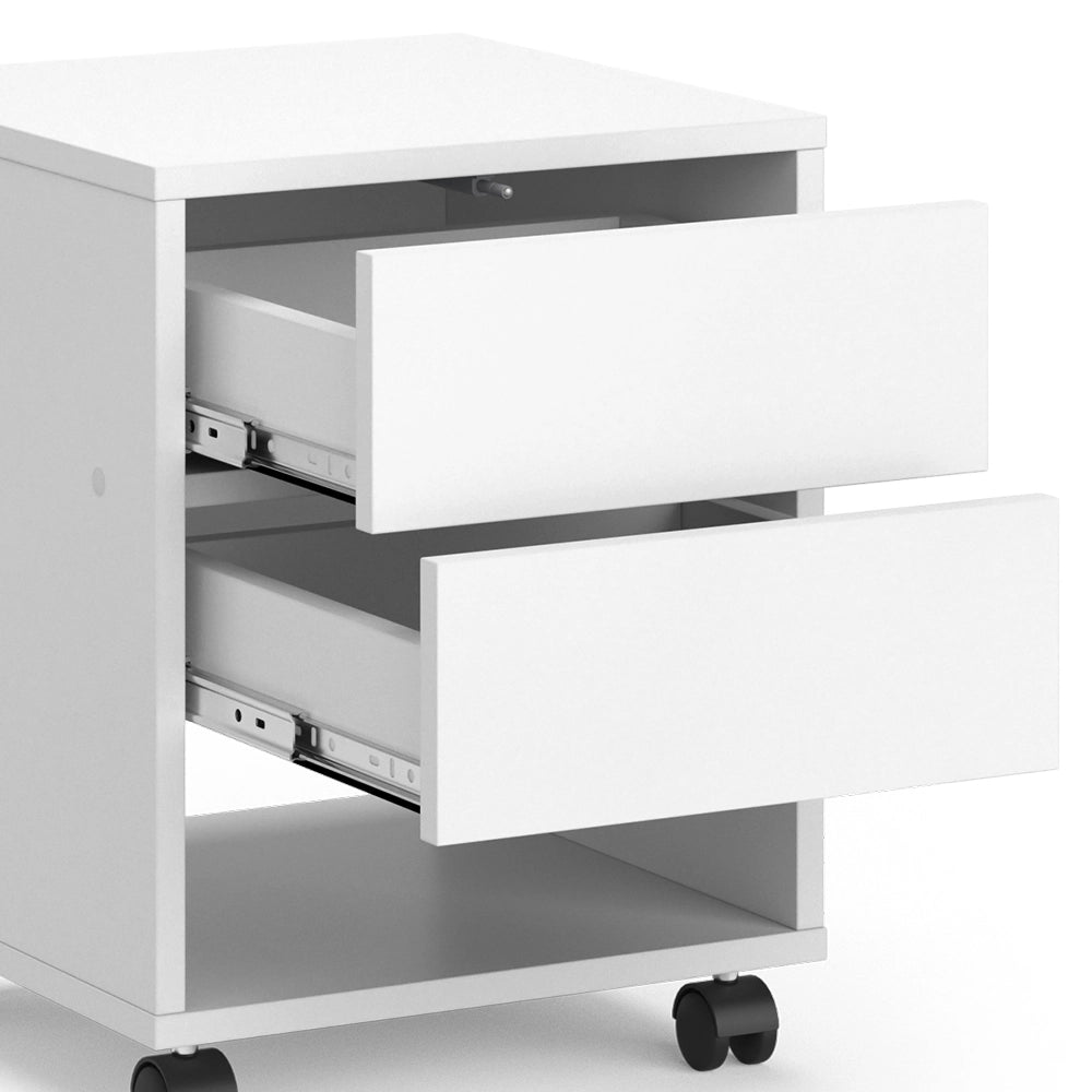 Vicco Contenitore per rotoli Bianco 37 x 37 cm con 2 cassetti