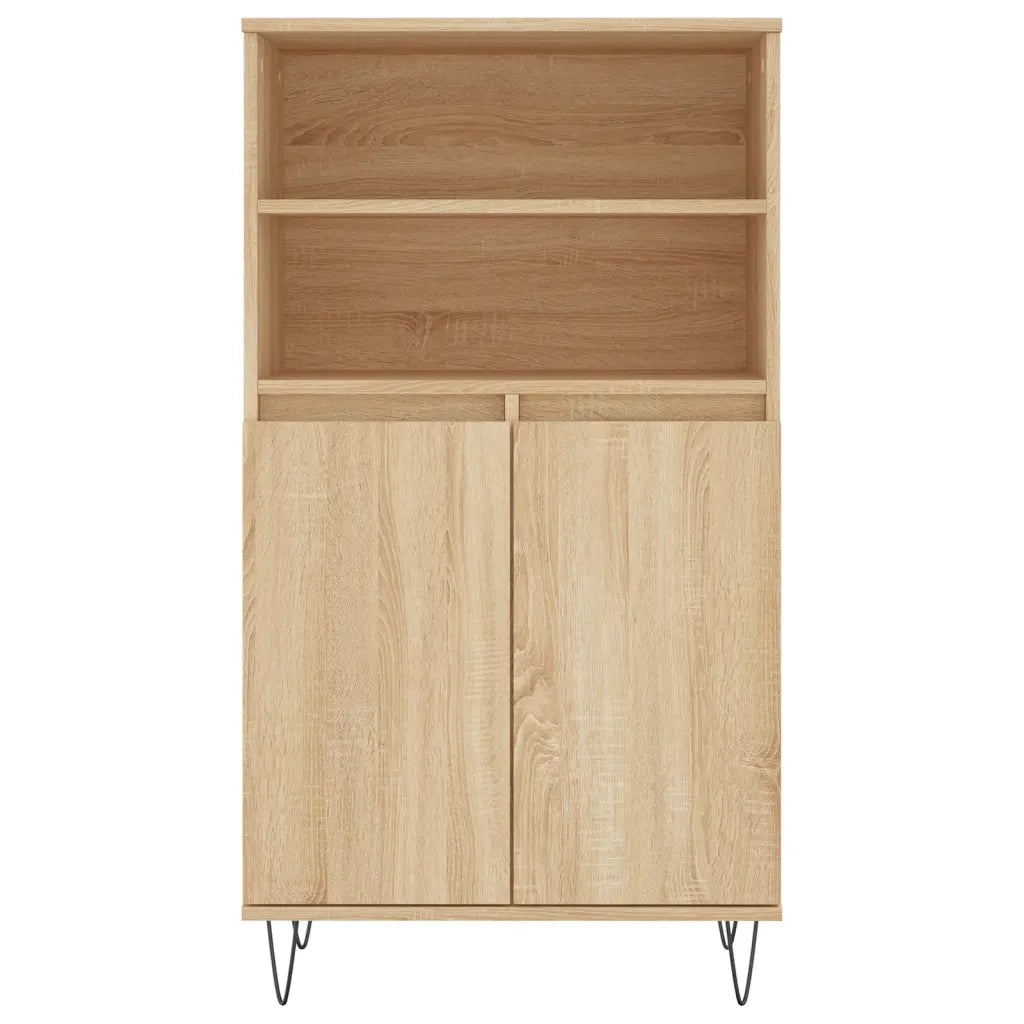 vidaXL Credenza Rovere Sonoma 60x36x110 cm in Legno Multistrato