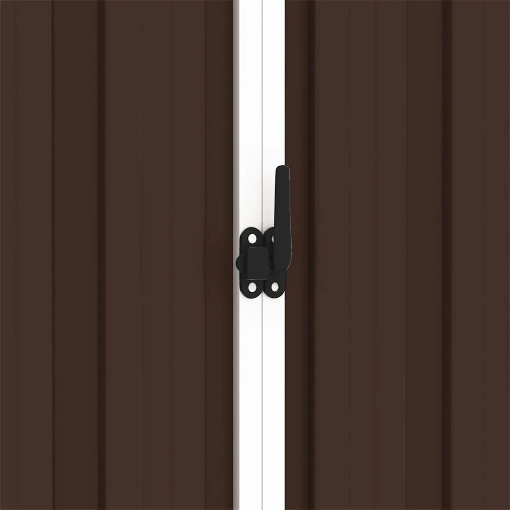 Capanno da Giardino Marrone 205x129x183 cm in Acciaio Zincato 46300