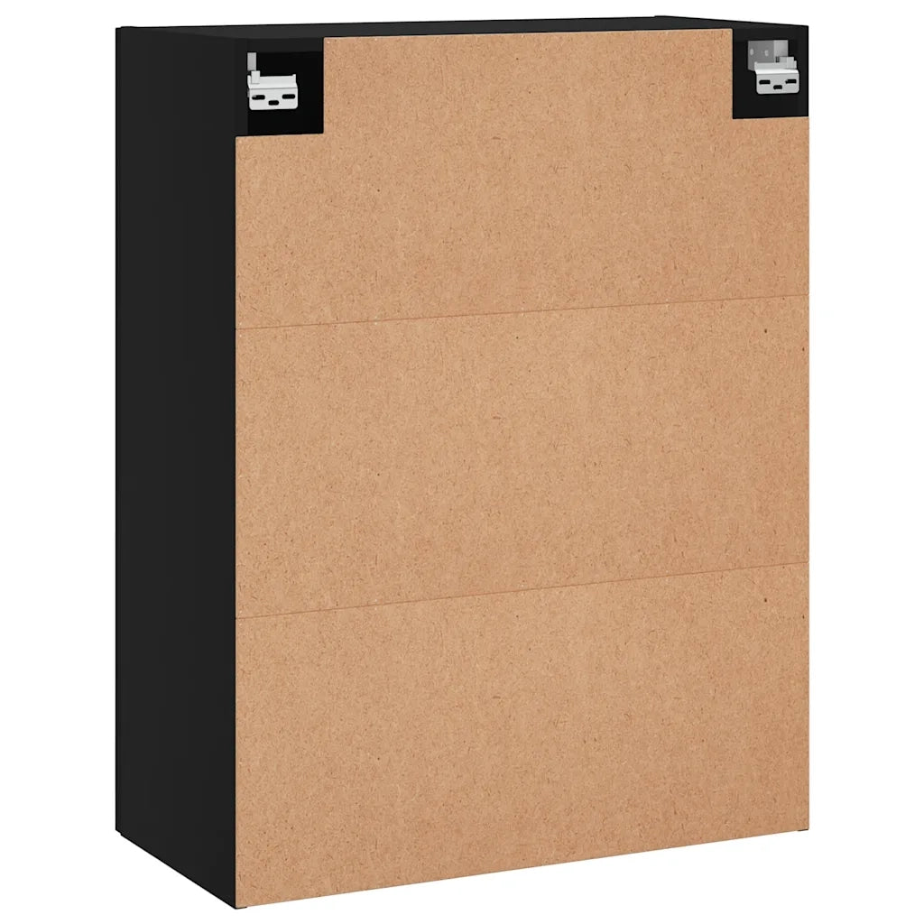 Armadietto a Muro | Mobile a Parete Nero 69,5x34x90 cm
