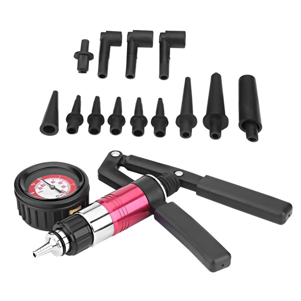 Trade Shop - Kit Pompa Da Vuoto Manuale Per Spurgo Freni Frizione Auto Moto Tester -