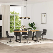 vidaXL Sedie da Pranzo 6 pz Nere in Similpelle