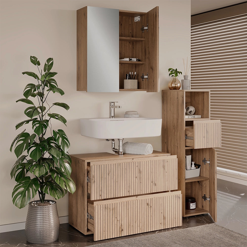 Vicco Set di mobili da bagno 3 pezzi Artigiano 3 parti