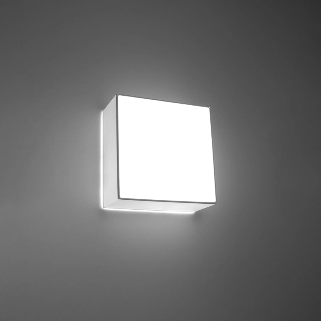 Plafoniera quadrata bianca 25 cm ANUBIS Pure Lume E27