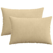 Federa 2 pcs HEERLEN Verde Grigio 40 x 60 cm corduroy 909213