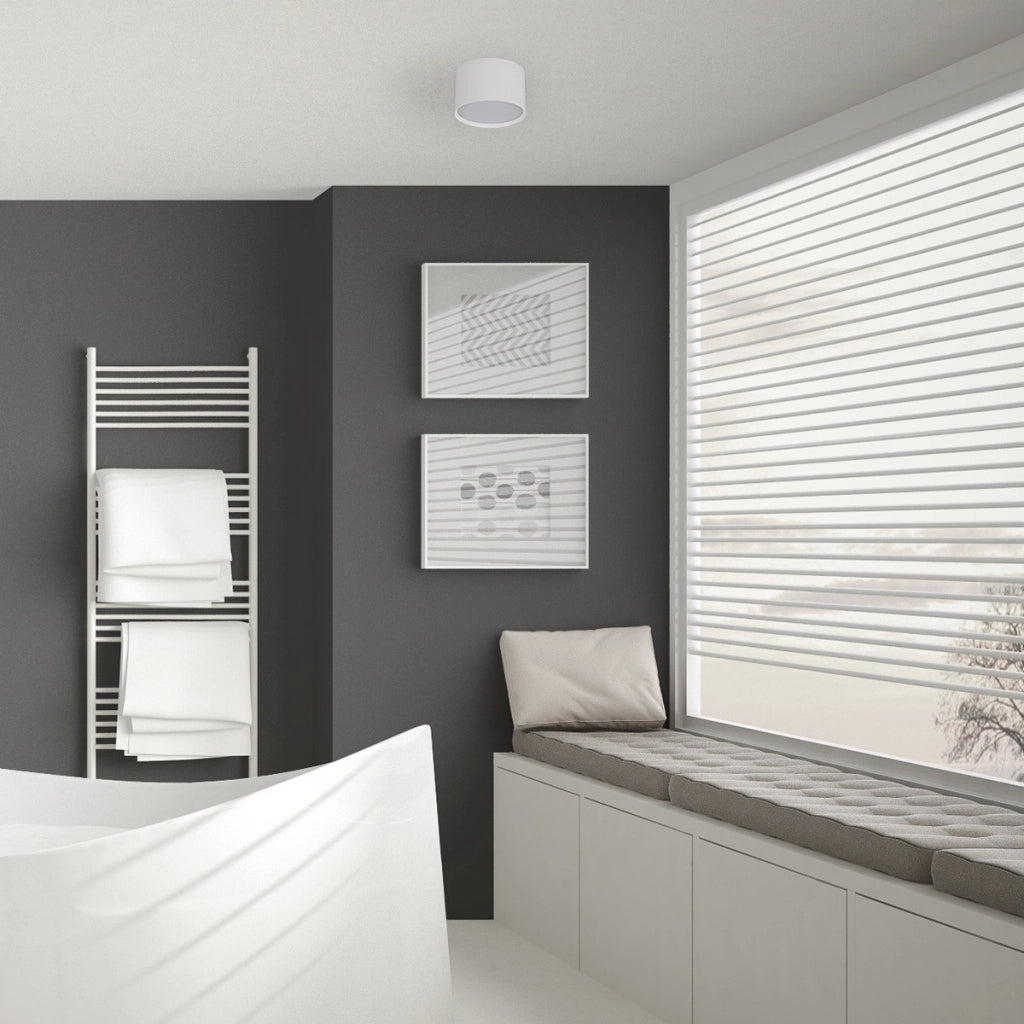 Spot soffitto Kendal bianco Ø9cm LED 6W CCT IP54 Light Prestige