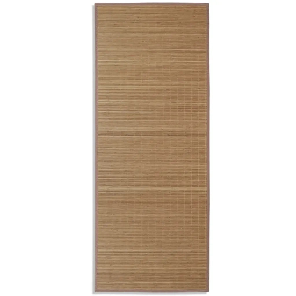 Tappeto Rettangolare in BambÃ¹ Marrone 80 x 200 cmcod mxl 127523