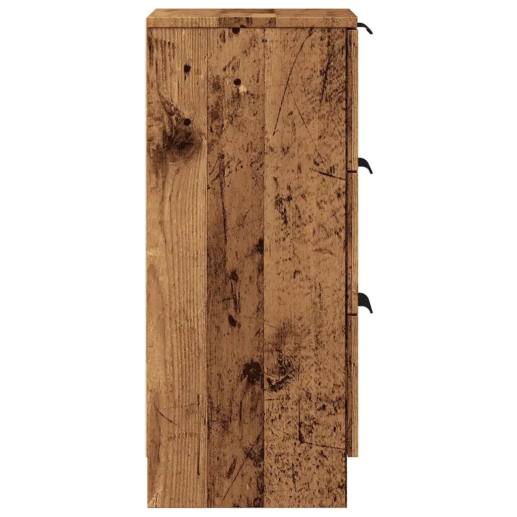 Credenze 2 pz | Madia | Buffet da pranzo | Armadio da pranzo Legno Antico 30x30x70 cm in Legno Multistrato