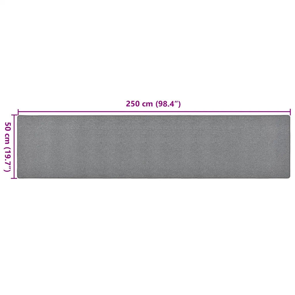 Tappeto Corsia Grigio Scuro 50x250 cm cod mxl 77102