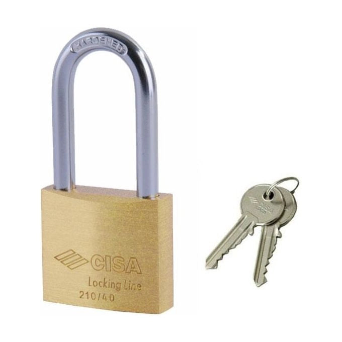 Cisa Ll Lucchetto Ottone Mm 50 Arco Lungo