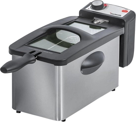 Friteuse professionale in acciaio inossidabile con sistema di riscaldamento da 3 litri