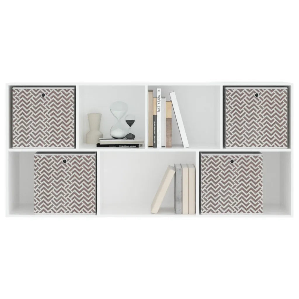 Scatole Portaoggetti 4pz Marrone 32x32x32cm Tessuto non Tessuto 4018985