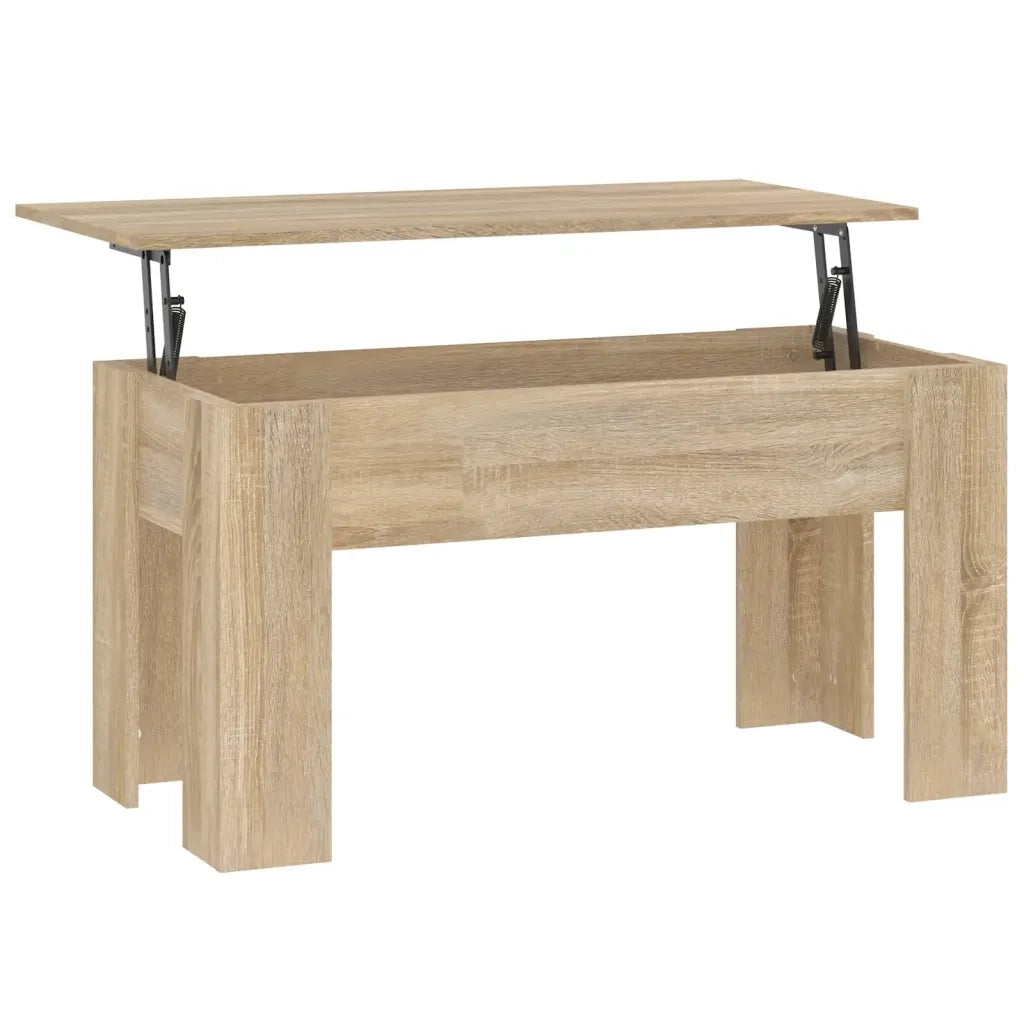 Tavolino da Salotto Rovere Sonoma 101x49x52cm Legno Multistrato cod mxl 10005