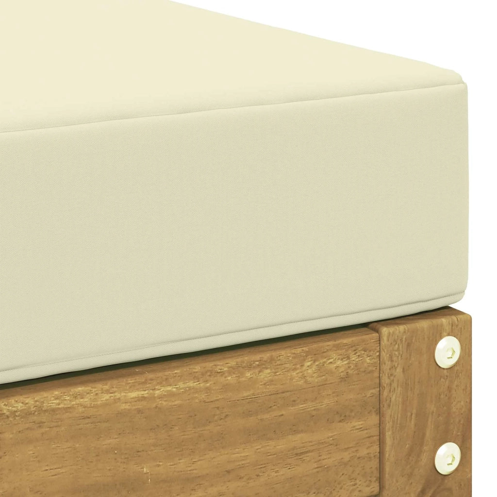Poggiapiedi da Esterno Poliestere Bianco CFW3132874