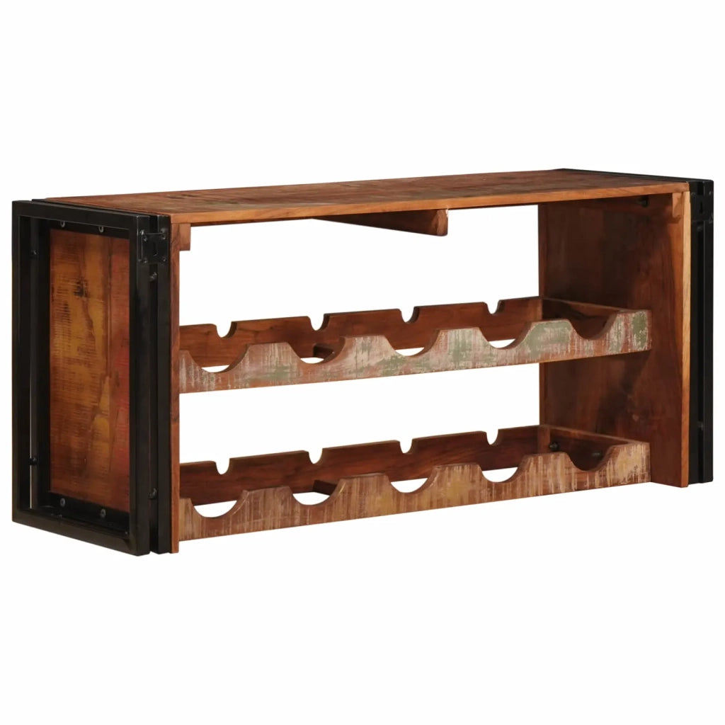 Portabottiglie 100 x 45 x 33 cm Legno massello riciclato 4104762