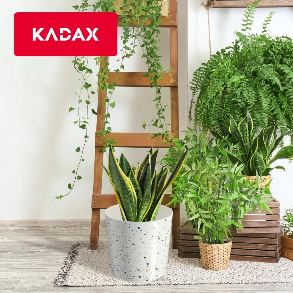 Copertura in plastica per vaso da fiori KADAX, per vaso rotondo in terrazzo da 19 cm