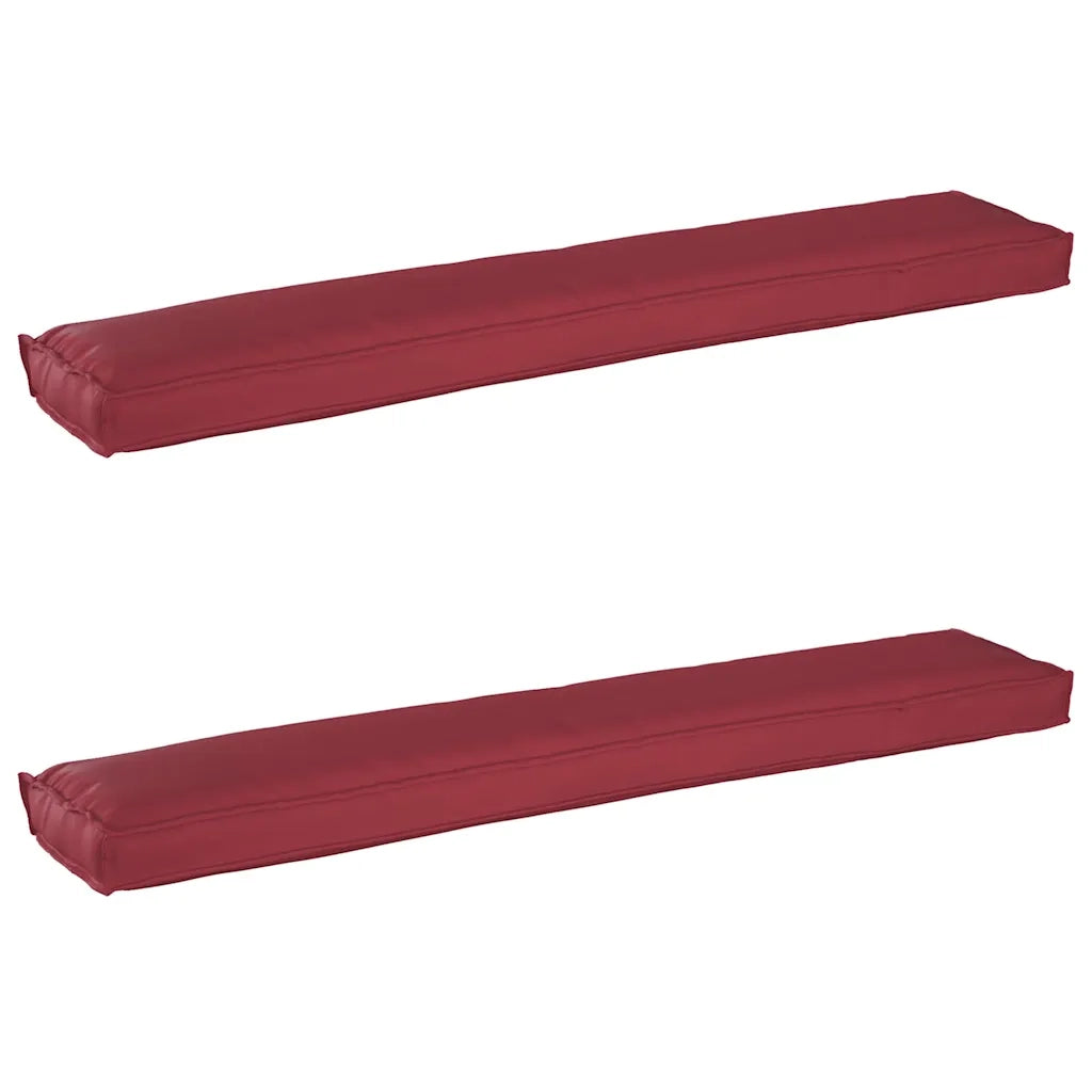 Set di Cuscini per Pallet 2 pcs Rosso Vino 200 x 40 x 8 cm 42001734