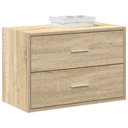 Armadio con 2 Cassetti Rovere Sonoma 60x31x40 cm in Truciolato 858825