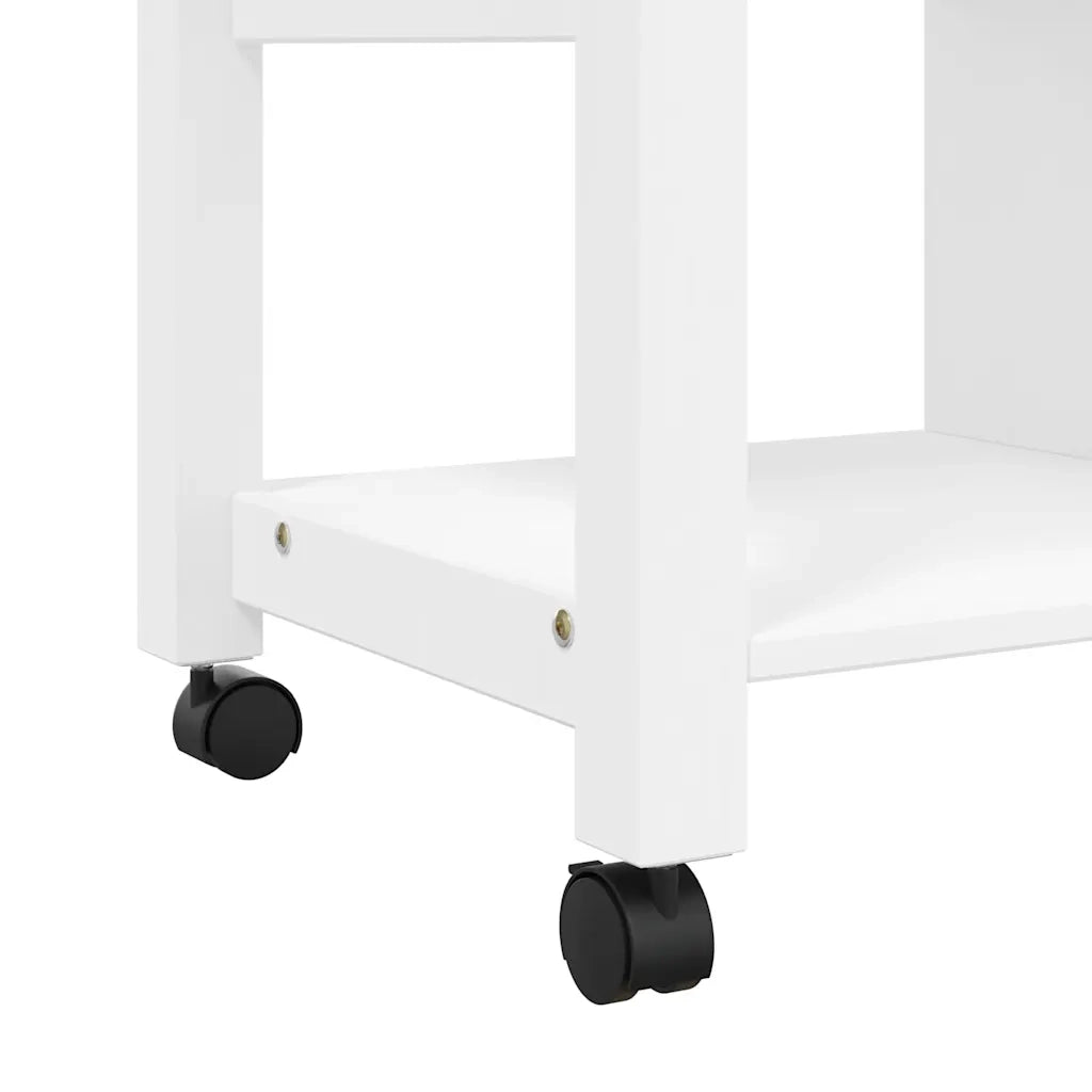 Carrello da Cucina MONZA 84x40x88,5 cm in Legno Massello di Pino 376114