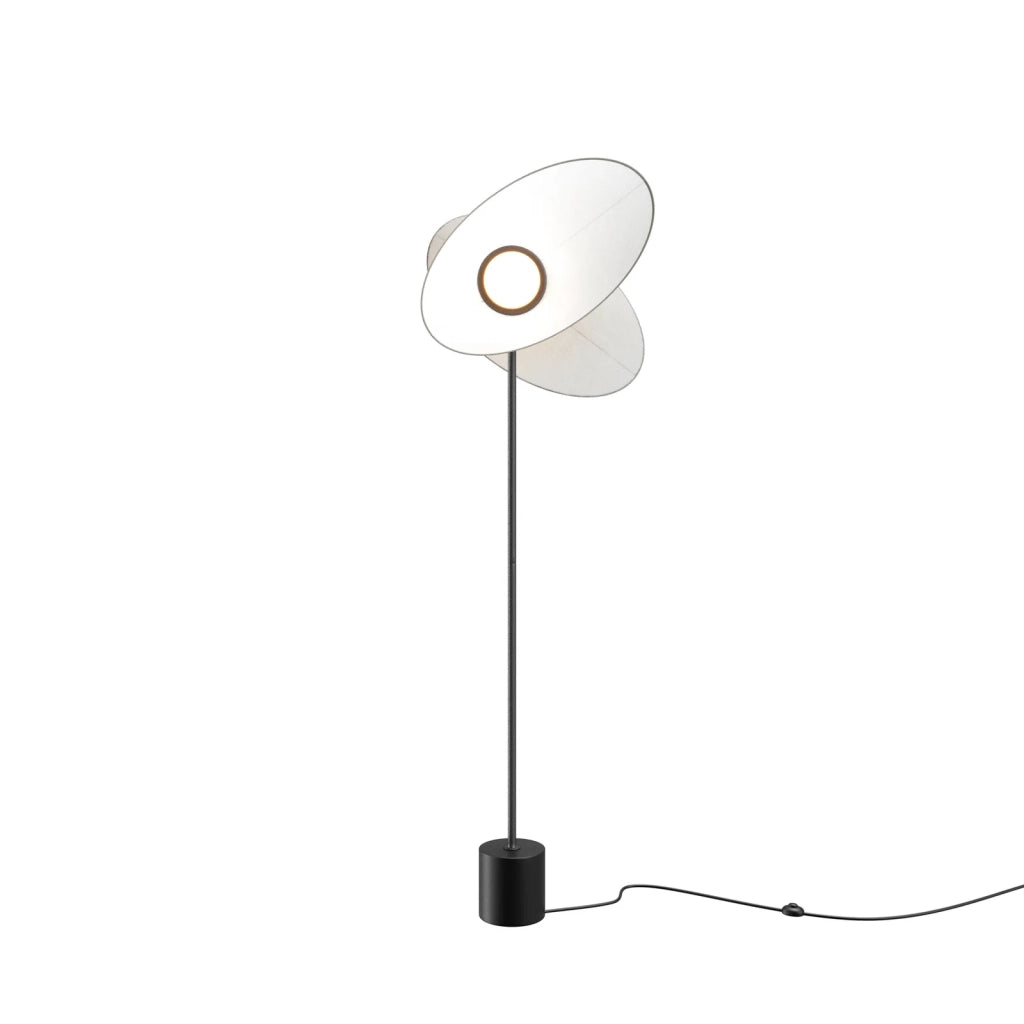 Piantana Contemporanea Evolution Alluminio Nero Bianco Led 12W Ip20