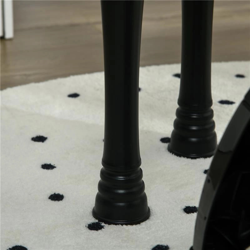 PIANOFORTE PER BAMBINI A 32 TASTI CON SGABELLO, MICROFONO, MUSICHE, LUCI E GAMBE RIMOVIBILI, NERO