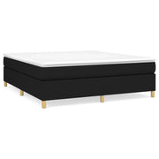 Letto matrimoniale | Letto per adulti | Struttura Letto a Rete a Molle Nero 180x200 cm in Tessuto