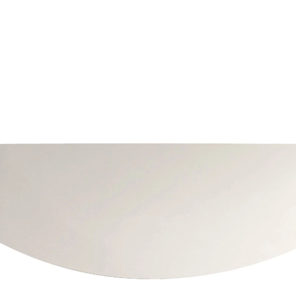 Applique Contemporanea Malta Porcellana - Ceramica Bianco 1 Luce E27