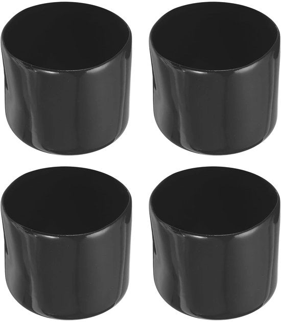Kit di chiusura 4 pezzi - Protezioni in gomma - Protezione per viti - Nero - 49 mm diametro interno - Materiale resistente all'usura - Protezioni di chiusura