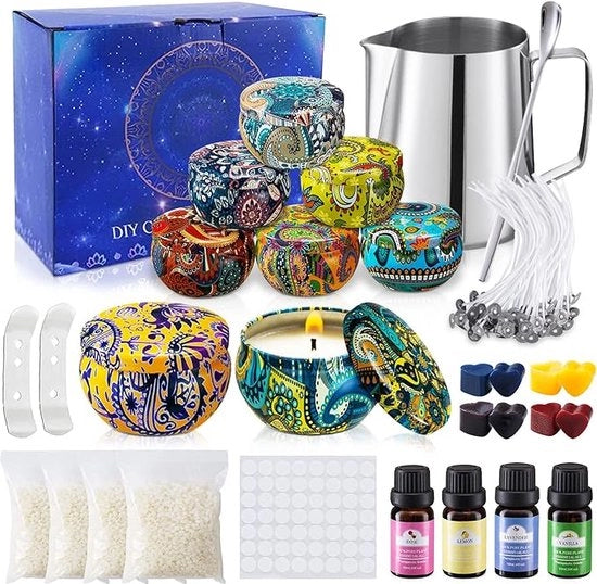 Kit per creare candele profumate - Set per creare candele, Kit per candele profumate con istruzioni, Set per candele DIY
